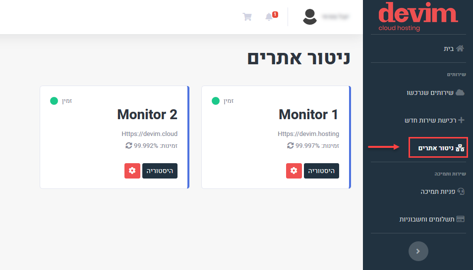 ניטור אתרים