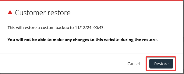 אישור שחזור