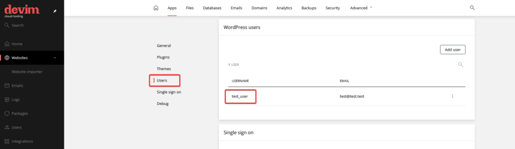 רשימת משתמשים